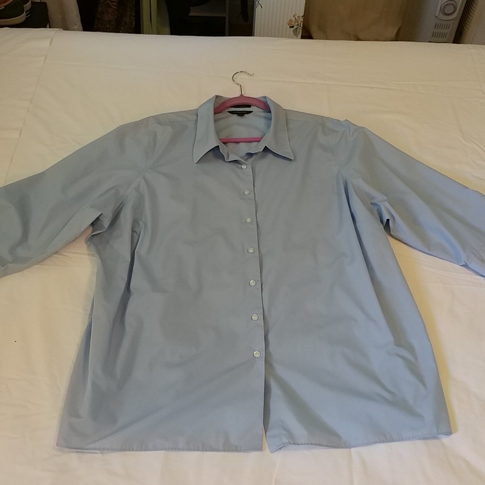 Land's End 3/4 sleeve dress shirt